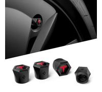 Spigen Set da 4 Tappi per Valvole Pneumatici Magnetici per Tesla Model 3/Y/X/S con TPU, Antigraffio, Coprivalvole Aria Progettati per Accessori Tesla - Rosso