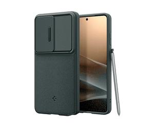 SPIGEN SH00096411 COVER per Samsung Galaxy S25 Ultra, Verde scuro