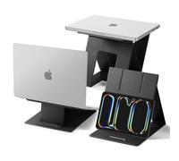 Spigen Slim Fold Supporto PC Portatile, Design Origami Pieghevole | [2 Angolazioni] Laptop Stand per Tablet, MacBook, iPad Pro, Air, Neo M2 M3 M4 M5 11 13 14 15 16 Pollici e oltre