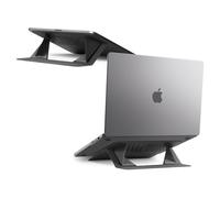 Spigen Slim Fold Supporto PC Portatile [Ventilazione] Design Origami Pieghevole, Ultra Sottile e Leggero, Laptop Stand Ergonomico Compatibile con MacBook Pro, Air, Neo M3 M4 M5 13 14 Pollici e oltre