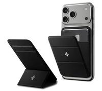 Spigen Smart Fold MagFit Portafoglio Magsafe Wallet Magnetico Portacarte con Cavalletto Compatibile con iPhone 17/16/15/14/13/12 Modelle, Accessori MagSafe - Nero