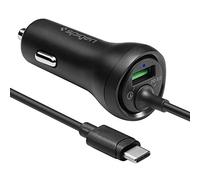 Spigen SteadiBoost 2 porte 36 W PD QC Caricabatteria da auto USB C Power Delivery, accendisigari compatibile con iPhone 12 Mini SE 2020 11 X XR XS Max Galaxy S21 S20 S10 Plus Note 20 10 Plus e altro