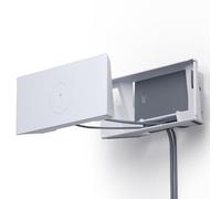 Spigen Supporto da Parete per Starlink Gen 3 (Standard V3 2-in-1) | Porta Router Mesh con Organizer per Cavi e Supporto Alimentatore, Kit di Montaggio e Accessori - Bianco