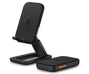 Spigen Supporto Pieghevole per Telefono Universale Compatibile con iPhone 17 16 15 14 13 12, Galaxy S26 S25 Z Fold7 Flip 7, Pixel 10a 10, Tablet, Monitor portatili, Nintendo Switch ecc. - Nero