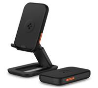 Spigen Supporto universale da viaggio regolabile pieghevole per cellulare, progettato per tutti i telefoni, tablet, monitor portatili, Nintendo Switch, desktop e altro ancora, nero