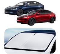 Spigen Tesla CryoShade Parasole per Parabrezza Anteriore Pieghevole | Model 3 (~2026 Highland) Model Y (~2026 Juniper), Protezione Solare Contro i Raggi UV, Accessori per Tesla