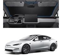 Spigen Tesla Parasole Auto per Parabrezza Anteriore con Custodia | Model S [Tecnologia a Triplo Strato & Protezione UV] Accessori Tesla, Compatibile con Tesla Model S