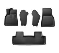 Spigen Tesla Set di Tappetini Antiscivolo & Impermeabili | Model Y (~2024) Copertura Completa, Tappetini 3D a Tre Strati con Protezione Completa - Carbonio