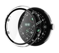 Spigen Thin Fit 360 Cover per Google Pixel Watch 5/4 41mm | Custodia leggera in policarbonato con vetro temperato integrato, massima accessibilità (2026/2025) - Trasparente