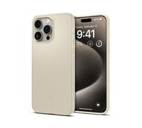 Spigen Thin Fit, beige muto - per iPhone 15 Pro Max