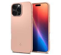 Spigen Cover per iPhone 16 Pro Max, Thin Fit MagFit, Compatibile con MagSafe - Titanio Rosa