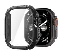Spigen Tough Armor Cover con Pellicola per Apple Watch Ultra 4/3/2/1 | Custodia in PC, TPU e vetro temprato 9H per una protezione completa da urti per Apple Watch Ultra 49mm - Nero