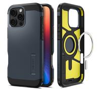Spigen Cover per iPhone 16 Pro Max, Tough Armor (AI) MagFit, Compatibile con MagSafe - Metal Slate