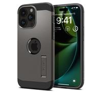 Spigen Cover per iPhone 15 Pro, Tough Armor MagFit, Compatibile con MagSafe - Grigio