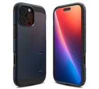 Spigen Cover per iPhone 16 Pro Max, Tough Armor T (AI) MagFit [Copertura abilitata per il Controllo fotocamera] Compatibile con MagSafe - Metal Slate