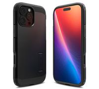 Spigen Cover per iPhone 16 Pro Max, Tough Armor T (AI) MagFit [Copertura abilitata per il Controllo fotocamera] Compatibile con MagSafe - Nero