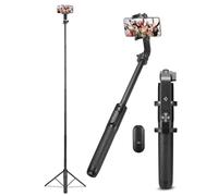 Spigen Treppiede Smartphone Bastone Selfie 160 cm Wondersnap S560W Selfie Stick con Telecomando per iPhone, Galaxy, Pixel, Xiaomi, GoPro etc - Nero