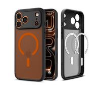 SPIGEN Ultra Hybrid MagFit Frost ACS10482 COVER PER SMARTPHONE per Apple iPhone 17 Pro Max, Nero, Arancione