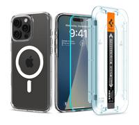 Spigen Ultra Hybrid MagSafe, bianco + vetro tR EZ Fit Pack - iPhone 16 Pro Max