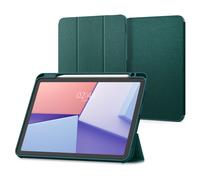 Spigen Cover Urban Fit Compatibile con iPad Air 7a Generazione M3 11 pollici (2025), iPad Air 6a/5a/4a Generazione 11/10.9 pollici (2024/2022/2020) - Verde Notte