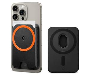 Spigen Valentinus MagFit+ Portafoglio (3 carte) MagSafe Wallet MagSafe Compatibile con iPhone 17/16/15/14/13/12 Modelle, Accessori MagSafe - Nero