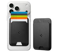 Spigen Valentinus MagFit Portafoglio (5 carte) Magsafe Wallet Magnetico Portacarte Compatibile con iPhone 17/16/15/14/13/12 Modelle, Accessori MagSafe - Nero