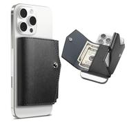 Spigen Valentinus Pro MagFit Portafoglio (3 carte) Magsafe Wallet Magnetico Portacarte Compatibile con iPhone 16/15/14/13/12 Modelle, Accessori MagSafe - Nero