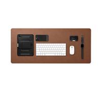 Spigen Sottomano scrivania Velo Pelle PU vegana con magnetico integrato e tappetino in gomma antiscivolo - Marrone