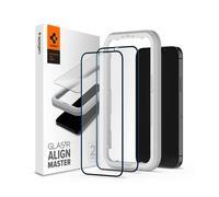 Spigen Vetro protettivo Alm Glass FC 2-Pack Nero - iPhone 12 Pro Max