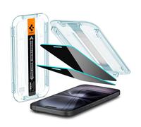 Spigen Vetro Temperato [GlasTR EZ FIT - Privacy] per iPhone 16 Plus/iPhone 15 Plus [2Pacchetti]