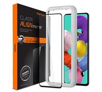 Spigen, Vetro Temperato Samsung Galaxy A51, AlignMaster, Installazione Semplice con Cornice di Allineamento, Copertura Totale, Custodia Compatibile, Pellicola Samsung Galaxy A51