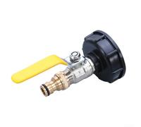 Spigot IBC in ottone per un controllo efficiente del flusso d'acqua, si adatta alla maggior parte dei serbatoi IBC in Europa (B)