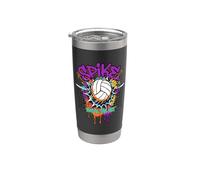 Spike Break The Net Pallavolo Giocatore Graffiti Art Bicchiere termico in acciaio inox doppia parete