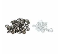 Spike Cono Screwback Borchie Rivetti Punk Stile per Pelle Borse Fai da Te 100pcs