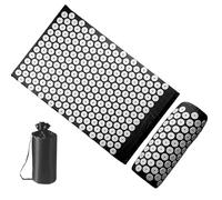 Spike Mat - Meditation Massage Set, Back Mat, Long Lasting Pillow Included | Home Office Travel Wellness Tool for Neck Spine Reliief Stress Riduzione muscolare Rilassamento