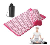 Spike Mat, Meditation Mat Massage Set with Pillow, Pressure Back Mat, Massage Mat Set, Mediation Accessories for Home, Office or Travel, Neck and Back Discomfort, Portable Massage Mat for Travel