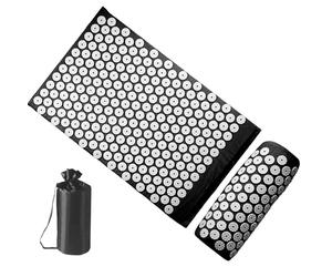 Spike Mat Meditation Set | Pressure Massage Mat with Pillow for Neck and Back Relief | Ideal Meditation Accessories for Home, Uffici, or Travel | Enhance Comfort and Relaxation