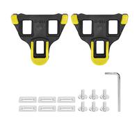 Spike per biciclette da strada Set di pedali ciclismo con bloccaggio automatico a 6 gradi fluttuazione Compatibile la serie SPD- Costruzione in ABS ad alta resistenza e acciaio