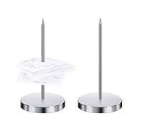 Spike per Ricevute,Porta Scontrini,Porta Scontrino Fattura,Memo Porta Ricevute，Receipt Fattura Forcella,2 PC Diritta Lunga Canna Porta Carte Spike Banconote Spike Check Desk Bill Hotel Cucina