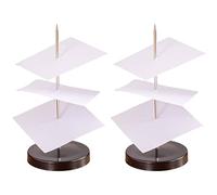 Spike per Ricevute, Spike per Banconote con Base Rotonda, 2 Pezzi Porta Ricevute con Punta di Carta con Base Rotonda per Contatore della Carta Nota di Ricevuta Fattura