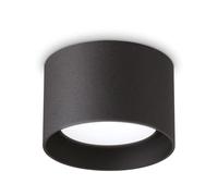 Plafoniera Moderna Spike Metallo Nero 1 Luce Gx53 9W 3000K Luce Calda