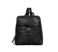 Spikes & Sparrow Zaino nero, pelle, donna, 5L