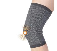 Spikenergy Ginocchiera Ortopedica Elettro Magnetoterapia - Per Artrosi ed Artrite, Traumi Distorsivi, Tendinite, Fascia Ginocchio Elastica, Dispositivo Medico Detraibile - Made in Italy, Grigio S