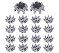 Spikes,18 Pieces Golf Shoe Spikes for Golf Shoes,Soft Spike Replacement Cleats Golf Spikes Pins, Easy to Change Studs, Fits Most Golf Shoes Models,Black & Gray