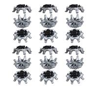 Spikes Golf Shoes, Anti Slip Golfing Spike, 4.33x3.54x1.18 Inches 18 Pieces Replacement Set, Durable Material, Fit, Black Color for Tournament Players Instructors Club Members