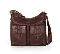 Spikes & Sparrow bisaccia a tracolla pelle 28 cm darkbrown (SP-11117-01)