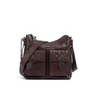 Spikes & Sparrow bisaccia a tracolla pelle 28 cm darkbrown (SP-11117-01)