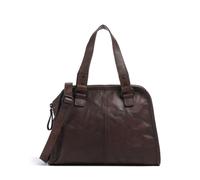 Spikes & Sparrow Bronco Danine Borsa a mano marrone, pelle a grana fine, donna
