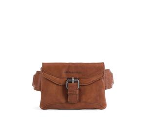 Spikes & Sparrow Bronco Marsupio marrone, pelle a grana fine, unisex