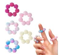 Spiky Fidget Toys, confezione da 5 anelli colorati per agopressione | Anelli sensoriali per agopressione, antistress, antistress, per ridurre lo stress, per lavorare in ufficio